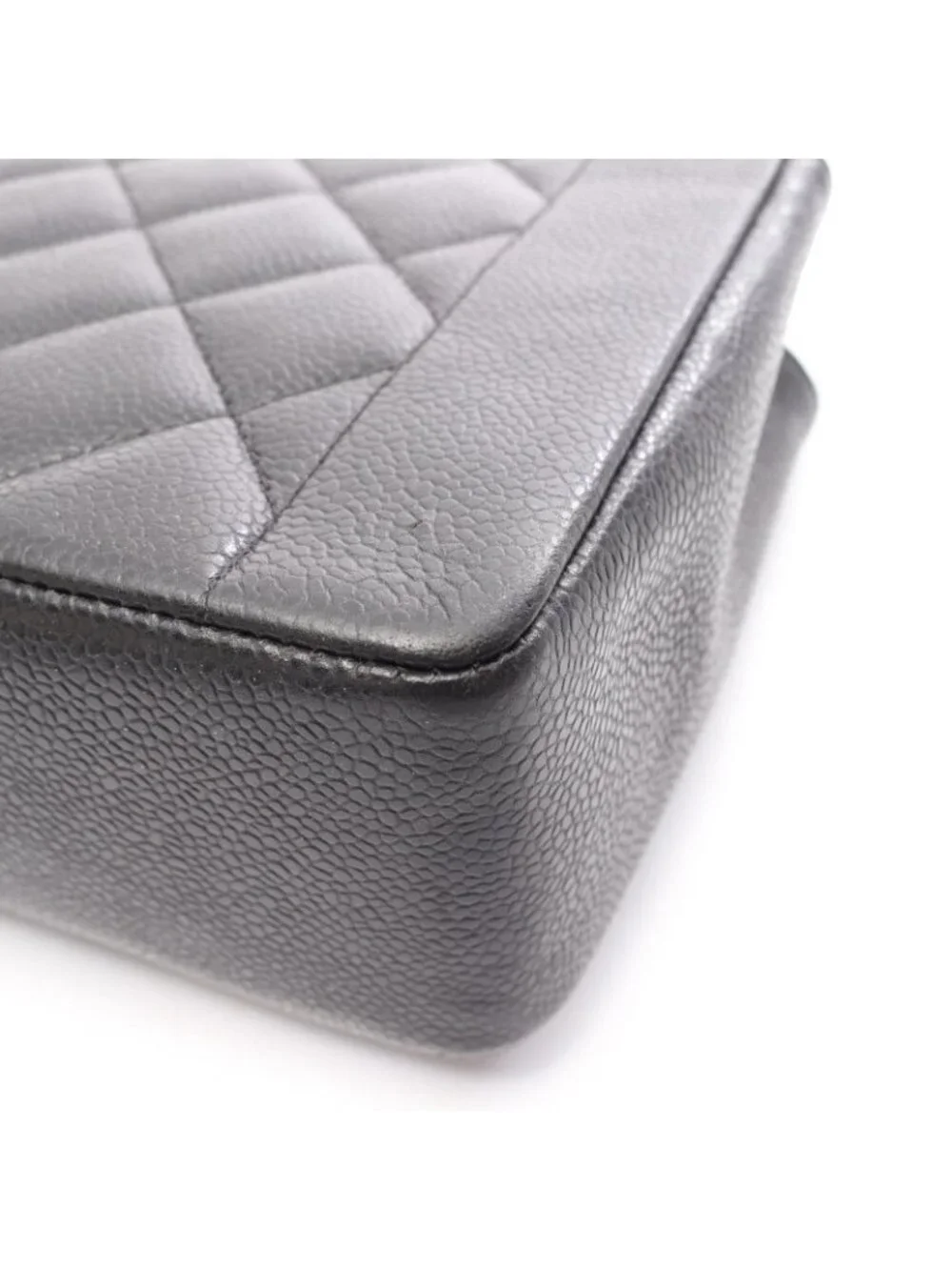 Chanel Shoulder Bag Quilted Diana Flap Black Caviar Leather Chain